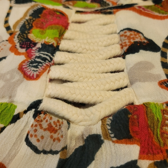 Raga Women's Rope Shoulder Crepe Floral Mini Dress Size Sm Lightweight - Picture 10 of 14